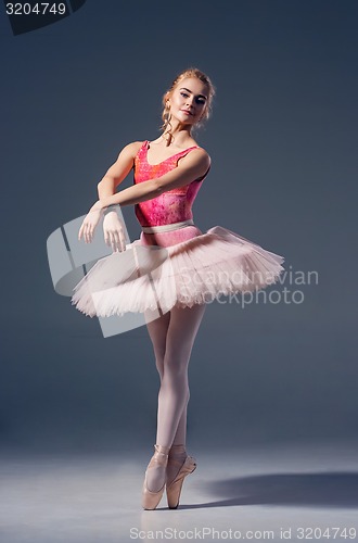 Image of Portrait of the ballerina in ballet pose