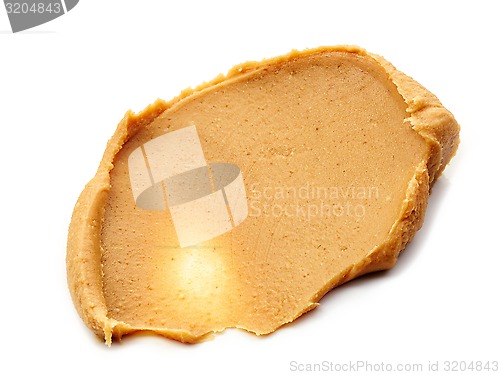 Image of peanut butter spread isolated on white 