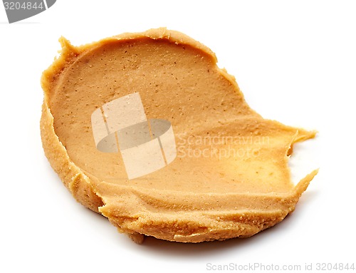 Image of peanut butter spread isolated on white 