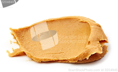 Image of peanut butter spread isolated on white 