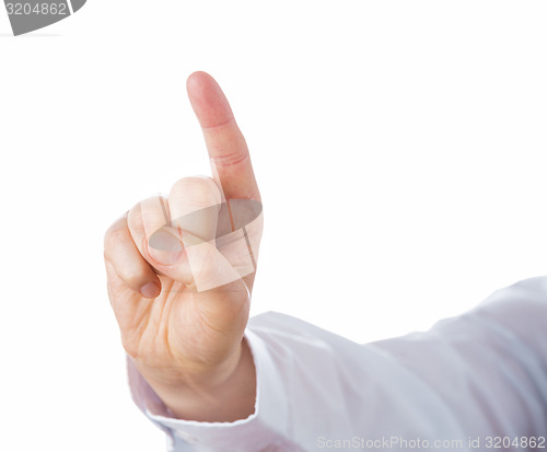Image of Right Hand Pointing Index Finger Upwards
