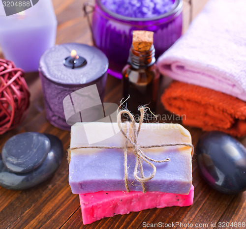 Image of sea salt and soap