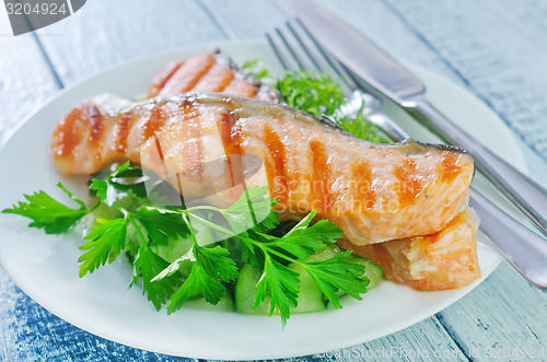 Image of fried salmon