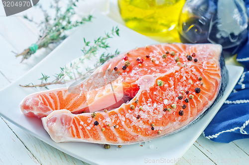 Image of raw salmon