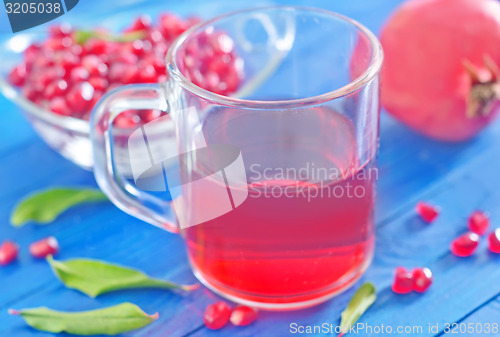 Image of pomegranate and juice