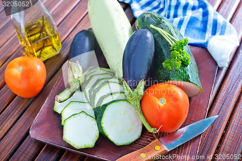 Image of vegetables for ratatuille