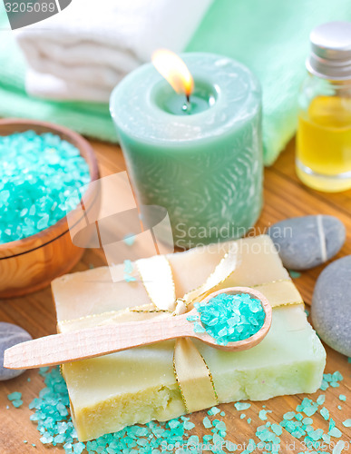 Image of sea salt and soap