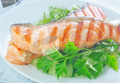 Image of fried salmon