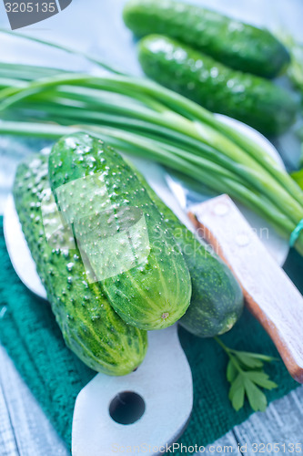 Image of fresh cucumbers