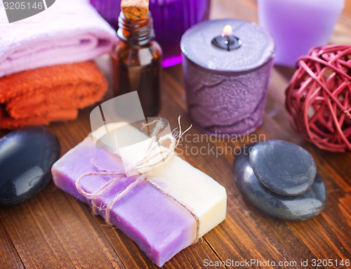 Image of sea salt and soap