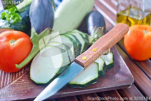 Image of vegetables for ratatuille