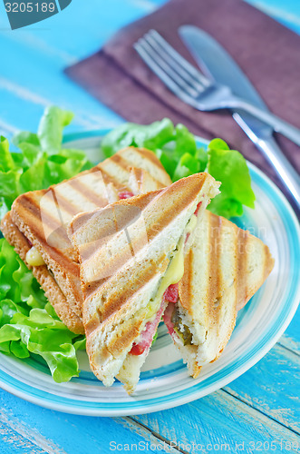 Image of toasts with cheese