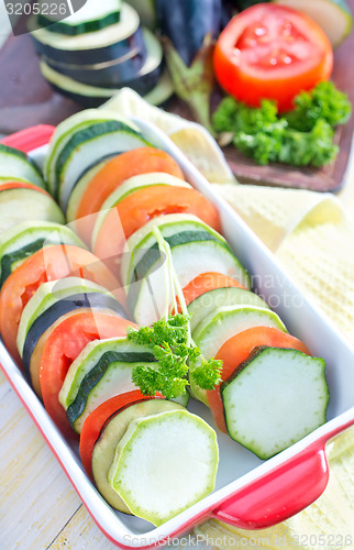 Image of vegetables for ratatuille