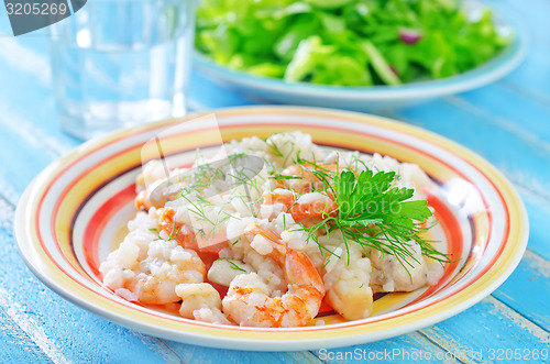 Image of risotto with shrimps