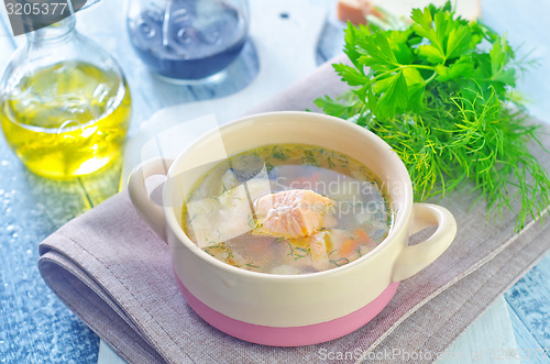 Image of salmon soup