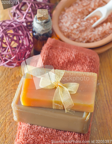 Image of soap and towels