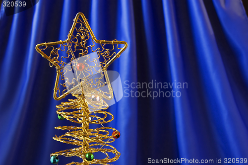 Image of Golden christmas tree