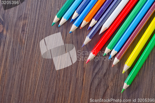 Image of note and pencils