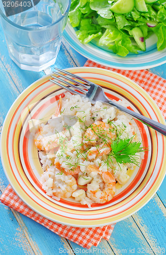Image of risotto with shrimps