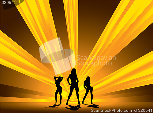 Image of blinding dancers