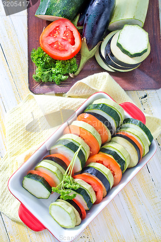 Image of vegetables for ratatuille