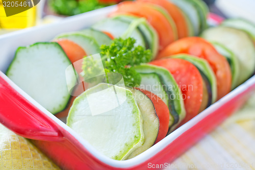 Image of vegetables for ratatuille