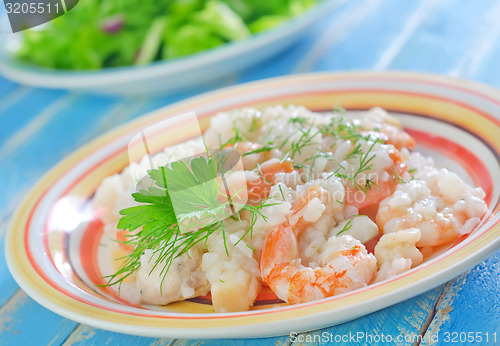 Image of risotto with shrimps