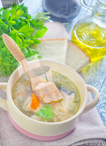 Image of salmon soup