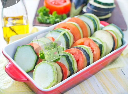 Image of vegetables for ratatuille