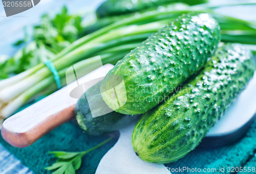 Image of fresh cucumbers