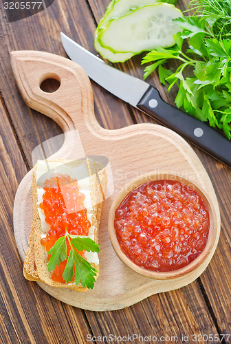 Image of caviar on bread