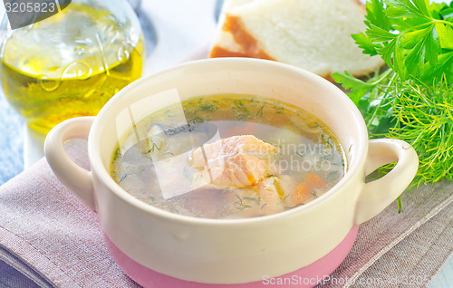 Image of salmon soup