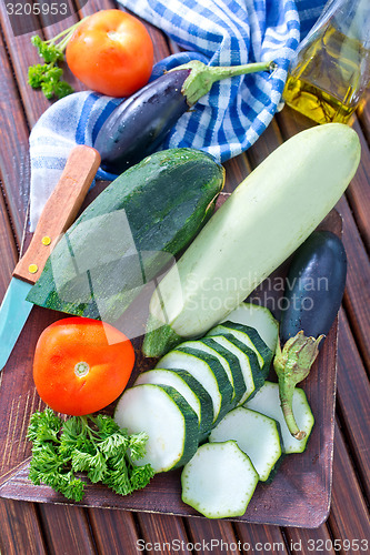 Image of vegetables for ratatuille