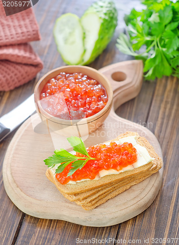 Image of caviar on bread