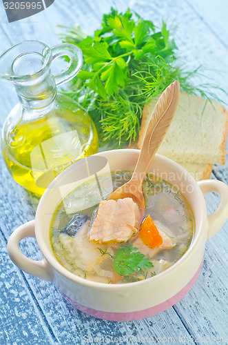 Image of salmon soup