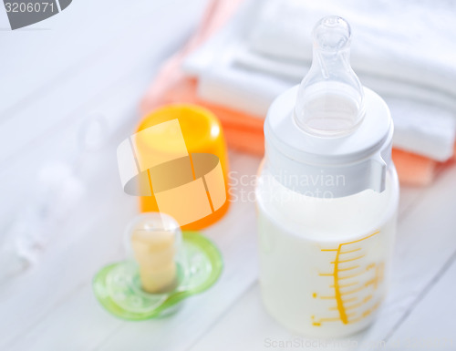 Image of milk in bottle