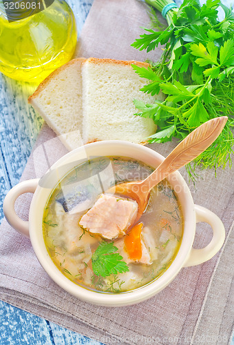Image of salmon soup