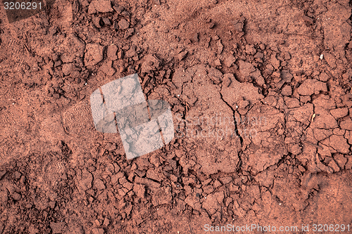 Image of Dry soil closeup before rain