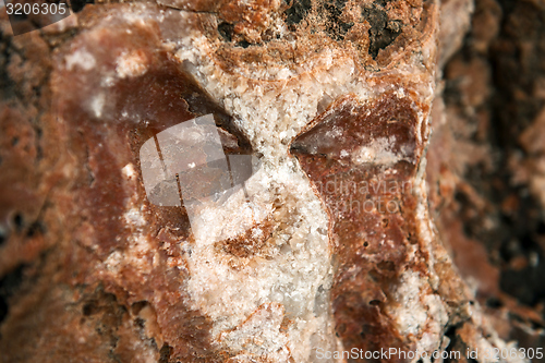 Image of Rock salt on stones 