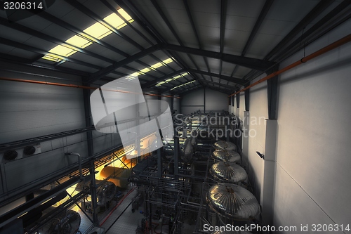 Image of Industrial interior of an alcohol factory