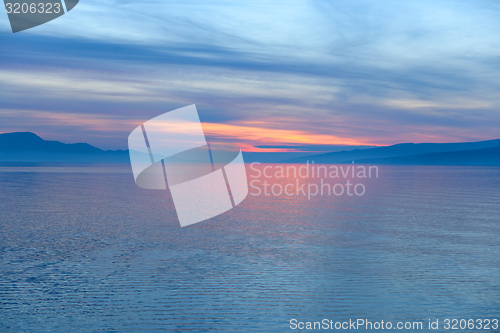 Image of Scenic view of a small island