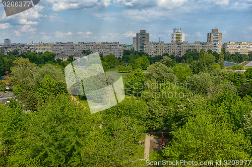 Image of Communal buildings with large park