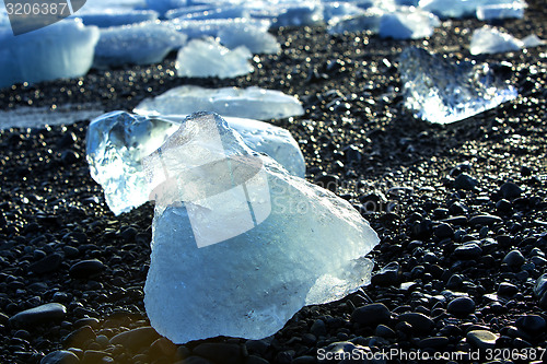 Image of Ice floes at glacier lagoon Jokulsarlon