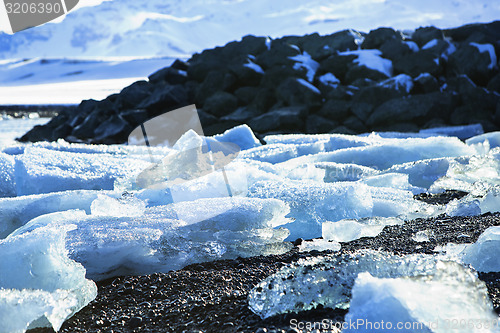 Image of Ice floes at glacier lagoon Jokulsarlon