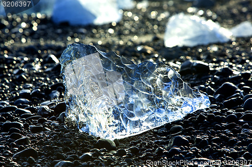 Image of Ice floes at glacier lagoon Jokulsarlon in Iceland