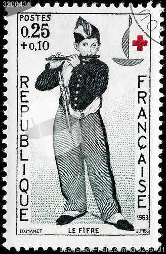 Image of Young Flautist Stamp