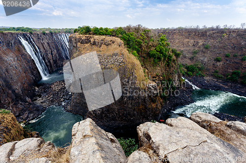 Image of view of Victoria falls canyon 