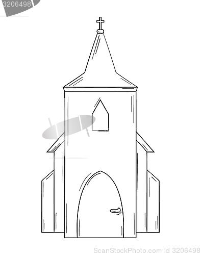 Image of sketch of the church