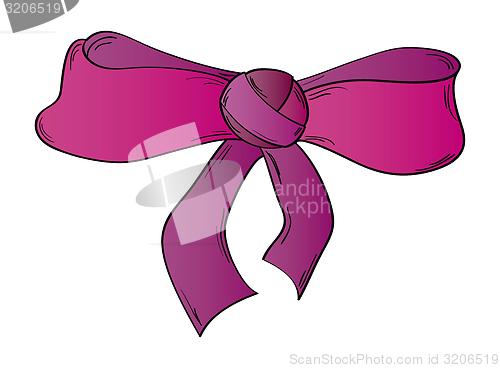 Image of ribbon on the white background
