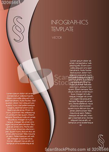 Image of infographics with paragraph symbol